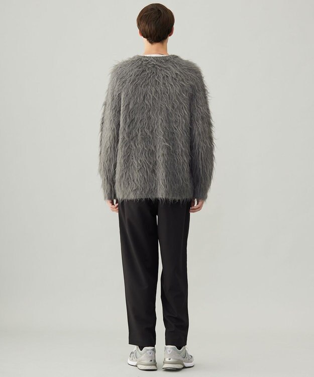 UNFILO MENS 【男女兼用】シャギー クルーネックニット チャコール