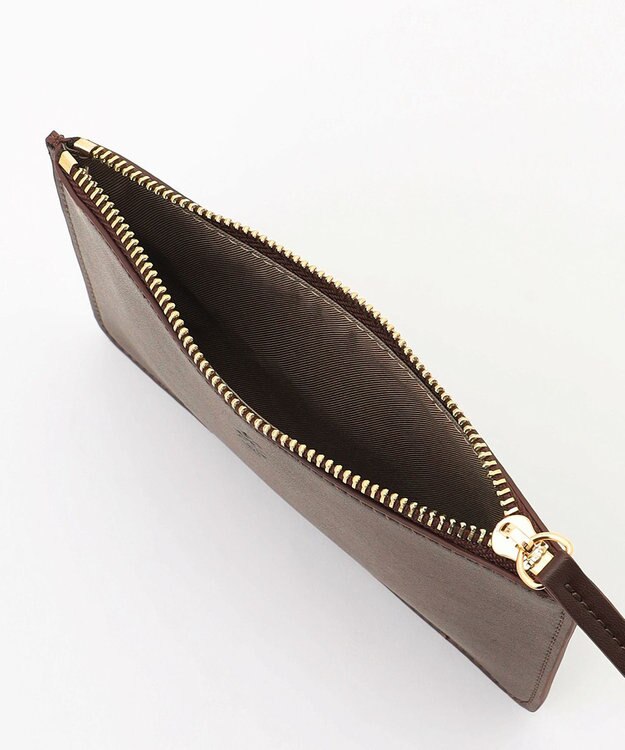 自由区 クロッシェフリンジ バッグ ダークブラウン