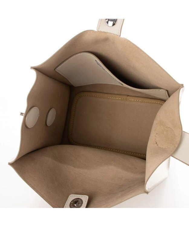 UNBILLION 【テレビ ドラマ着用アイテム】カシュカシュ cachecache / ヒネリハンドルインバッグセットトート アイボリー