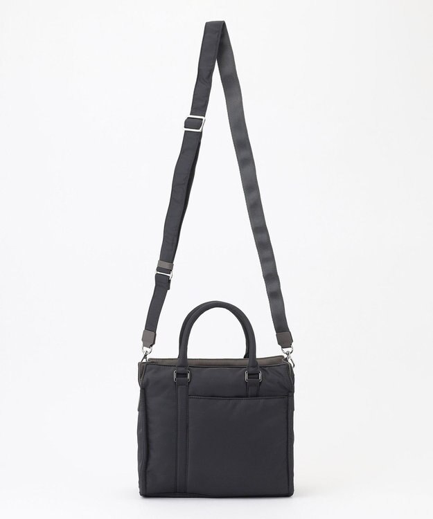 Y'SACCS ツイルナイロン　スクエアトート　Sサイズ ダークグレー