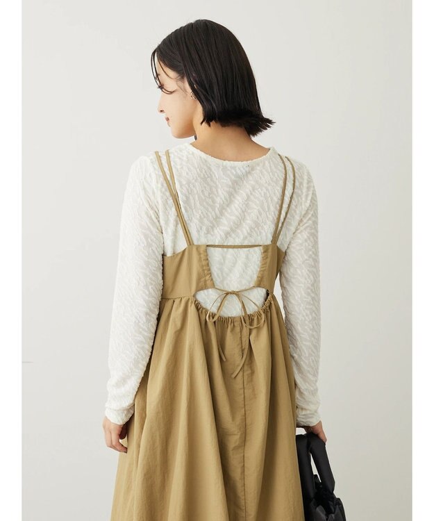 Green Parks ・ＥＬＥＮＣＡＲＥ　ＤＵＥ　バルーンキャミワンピース Beige