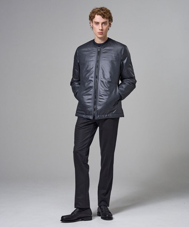 JOSEPH HOMME 新素材【アウタードッキング対応】ラインアートジャガード　ブルゾン グレー系