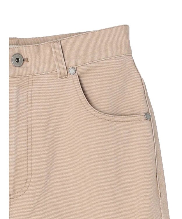 earth music&ecology コットンツイルバギーパンツ Beige