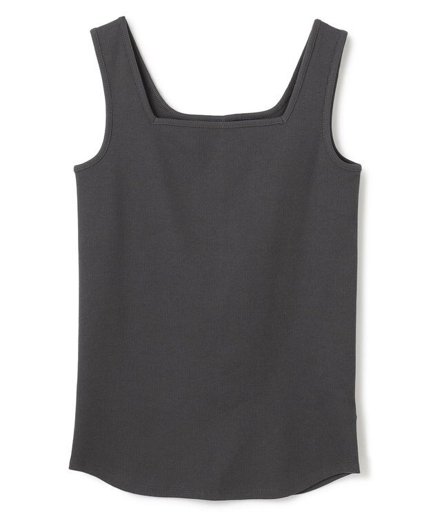 UNFILO 【新色登場】スクエアテレコタンクトップ [NEW]グレー