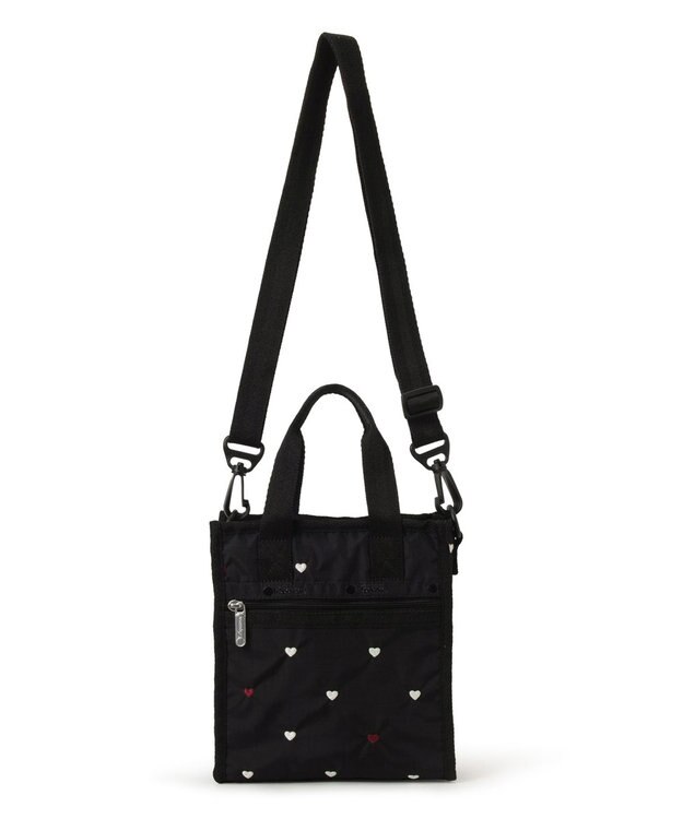 LeSportsac MINI N/S TOTE/レッド/ホワイトハートEMB レッド/ホワイトハートEMB