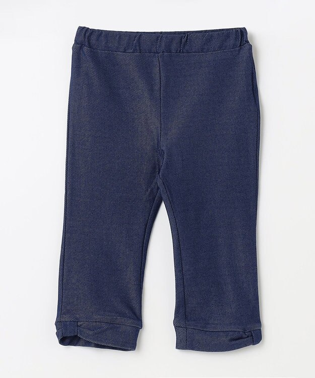 ANY KIDS デニム ニット パンツ ネイビー