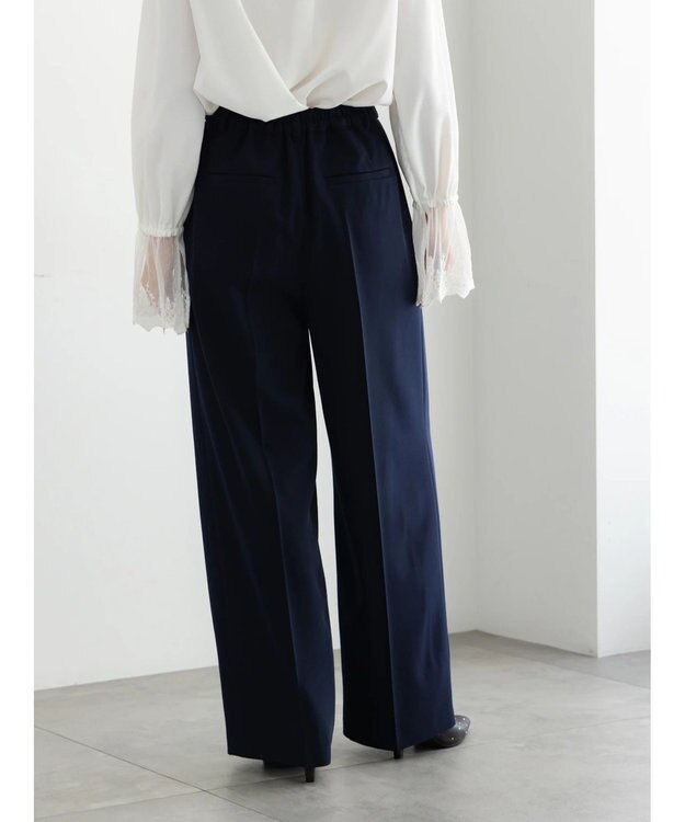 Te chichi 【セレモニーアイテム】2タックワイドパンツ（セットアップ可） ネイビー