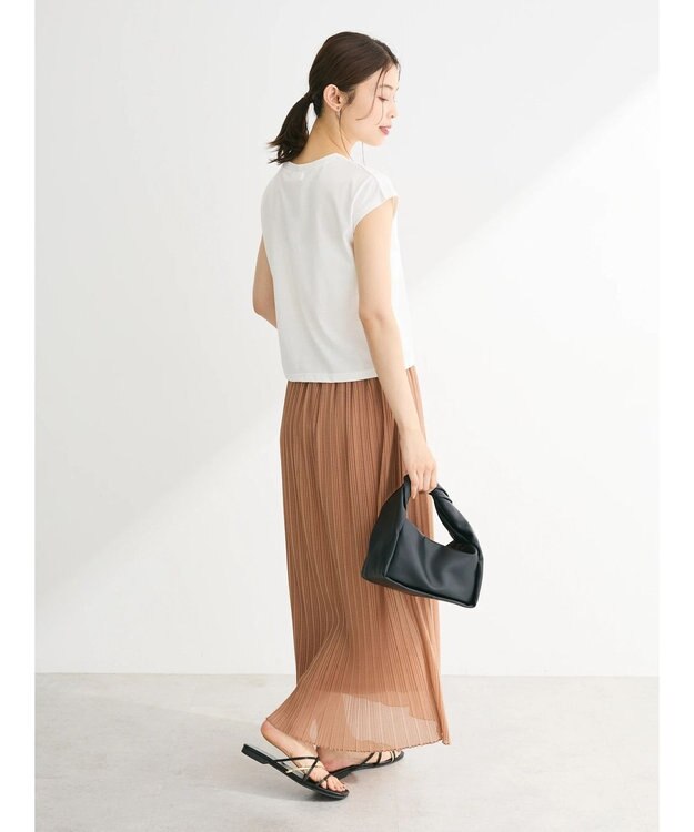 Green Parks ・ｓｗｉｎｇ　ｂｙ　ロゴ刺繍フレンチＴＥＥ Off White