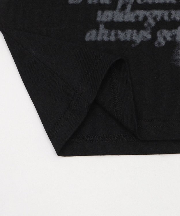 WEGO 【ユニセックス着用ITEM】ラインストーングラフィックT（SS） ブラック