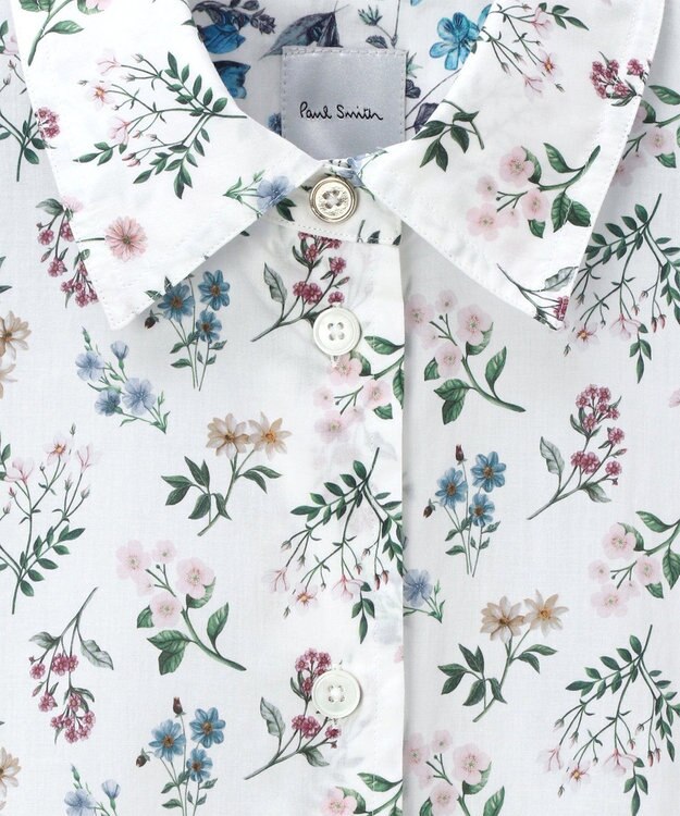 Paul Smith リバティプリント 半袖シャツ ピンク