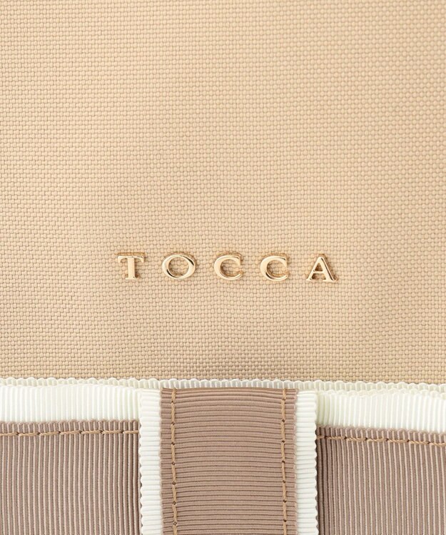 TOCCA CHELSEA OF RIBBON CANVASTOTE キャンバストートバッグ ベージュ系