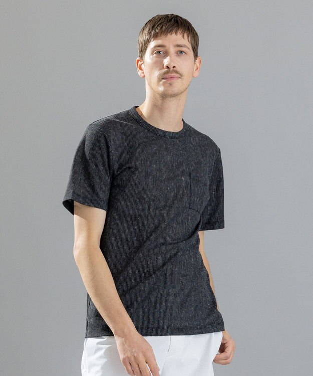 JOSEPH HOMME リネンドビージャージー　クルーネックTシャツ グレー系