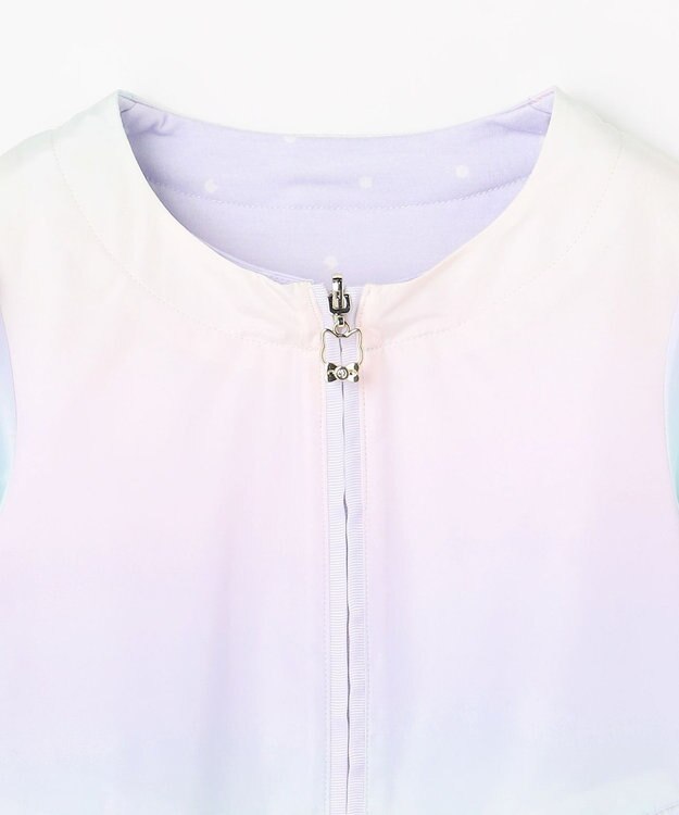 ANY KIDS 【フード取り外し/洗濯機可能】撥水加工リバーシブルゾン レインボー