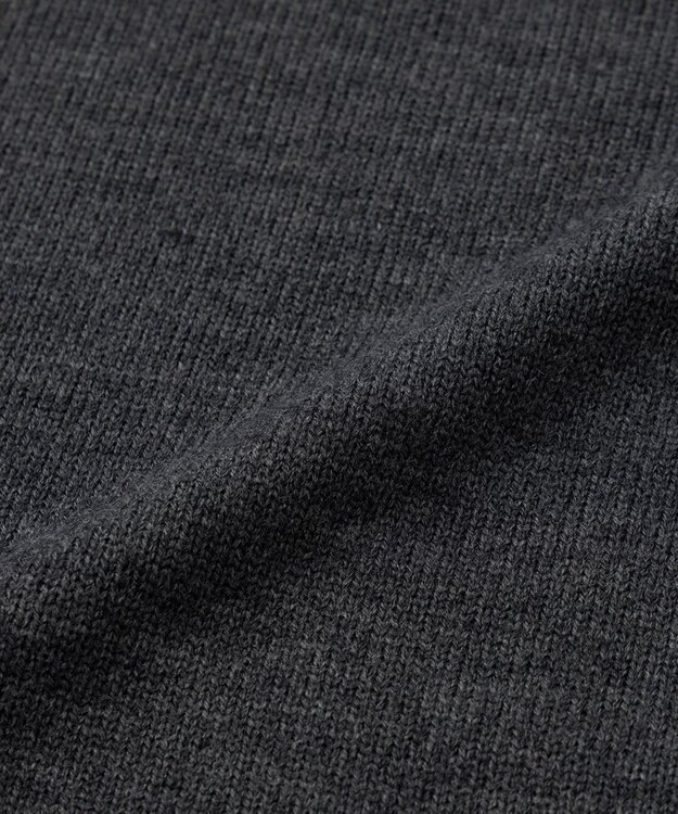 UNFILO 【洗える】チュニック ニットワンピース チャコール