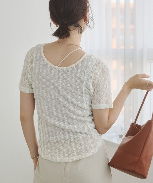 WEGO 【ANGIE VINTAGE】レースTシャツ ホワイト