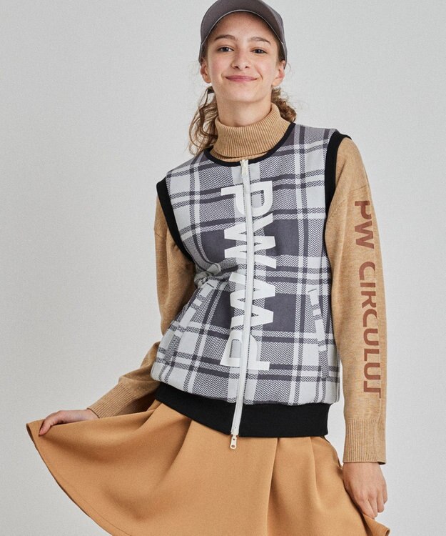 PW CIRCULUS 【WOMEN】リバーシブル カジユアルベスト グレー系5