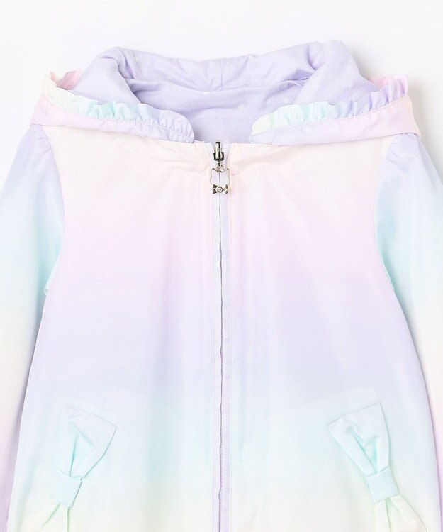 ANY KIDS 【フード取り外し/洗濯機可能】撥水加工リバーシブルゾン レインボー