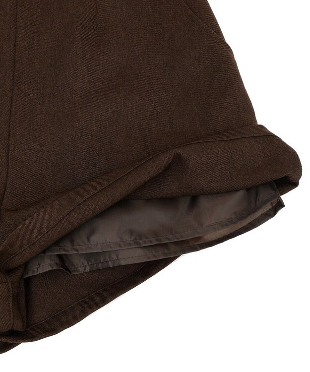 earth music&ecology バックレースアップショートパンツ Brown