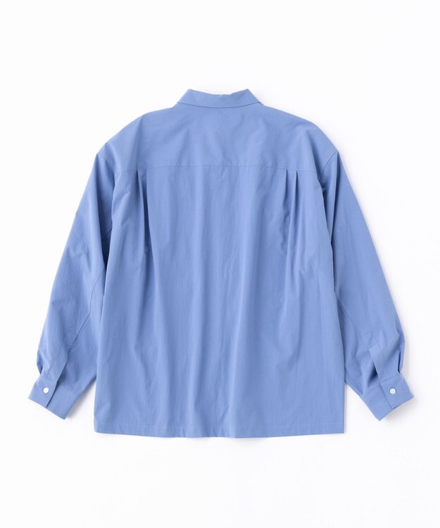 UNFILO MENS 【男女兼用】コンフォート カジュアル ワイドシャツ [24年秋冬商品] スモーキー ブルー