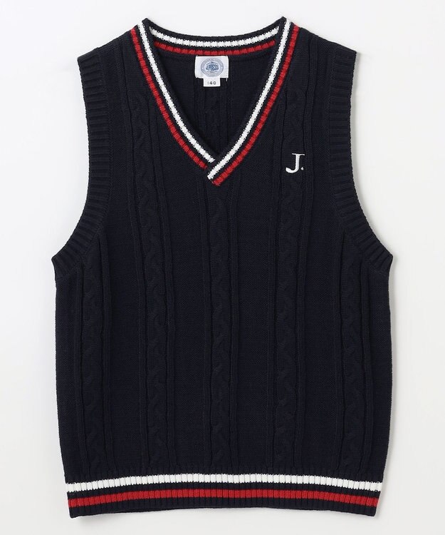 J.PRESS KIDS 【140-170cm】チルデン ニットベスト ネイビー系