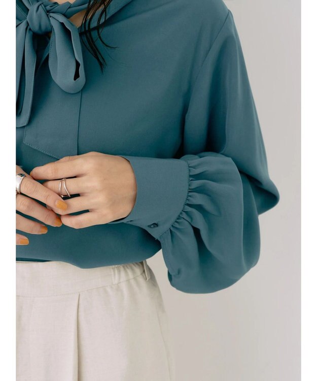 earth music&ecology ２ＷＡＹボウタイブラウス Ivory