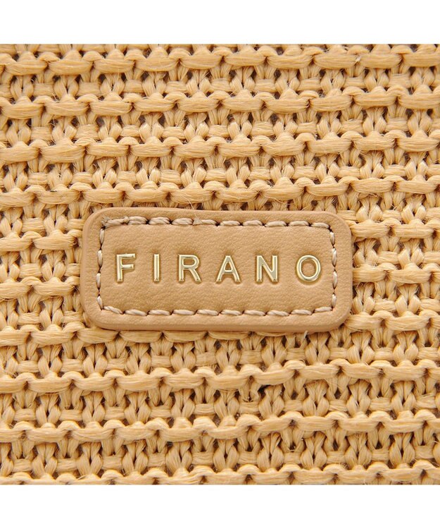 MioFIRANO カジュアルシックガーターステッチハンドバッグ 2WAY チャーム付き　FIRANO フィラノ BEIGE