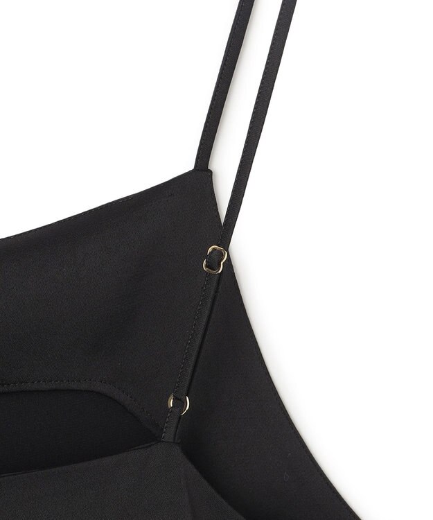 23区 L 【先行予約】サテンレースキャミソール ブラック系