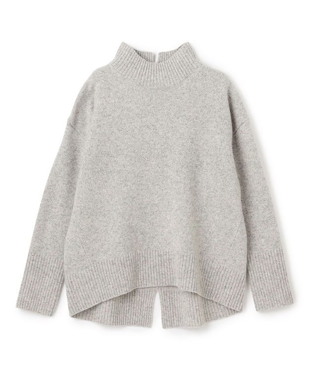 UNFILO カシミヤブレンド ハイネックニット グレー