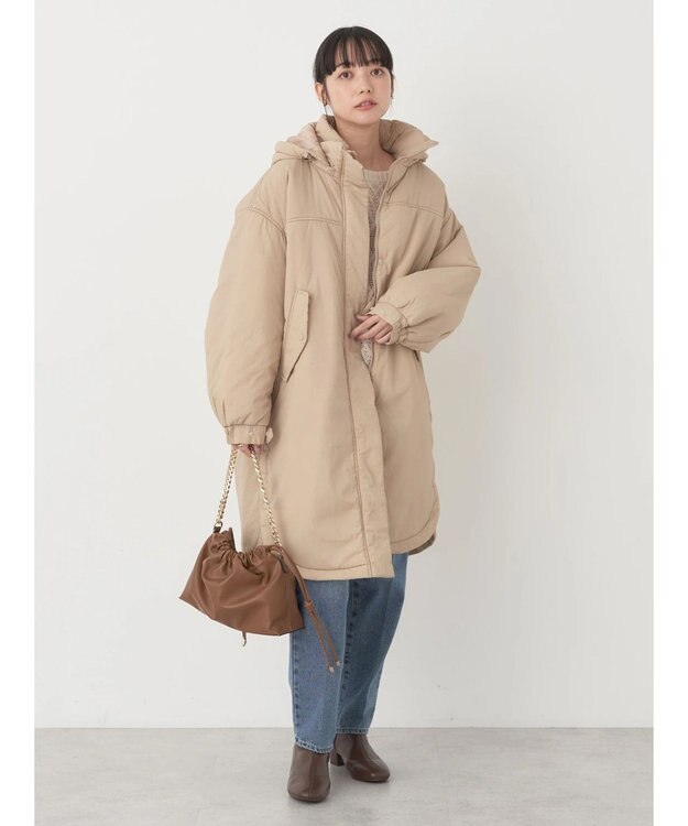 earth music&ecology ２ｗａｙ中綿モッズコート Beige