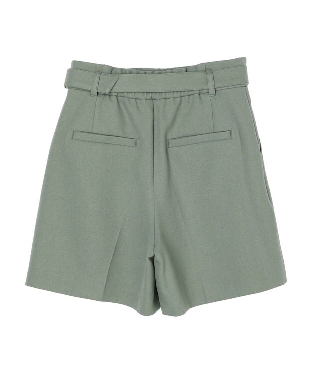 earth music&ecology ベルト付きショートパンツ Khaki