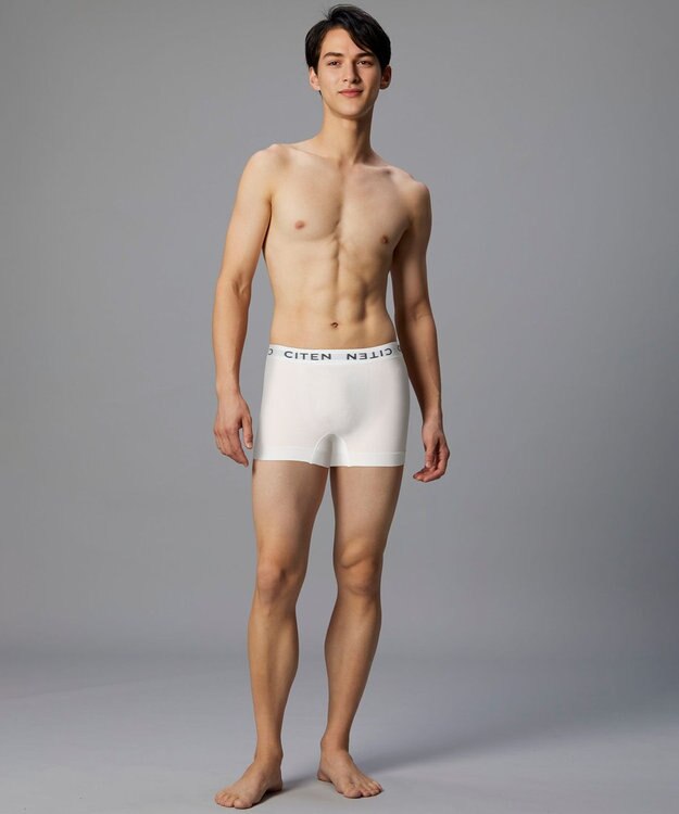 WACOAL MEN ボクサーパンツ <CITEN>コラボ 【PANTS HOLIC】 ユニセックス ワンサイズ(S-LL) 立体成型 前閉じ 下着 GT3555 /ブロス バイ ワコールメン ホワイト