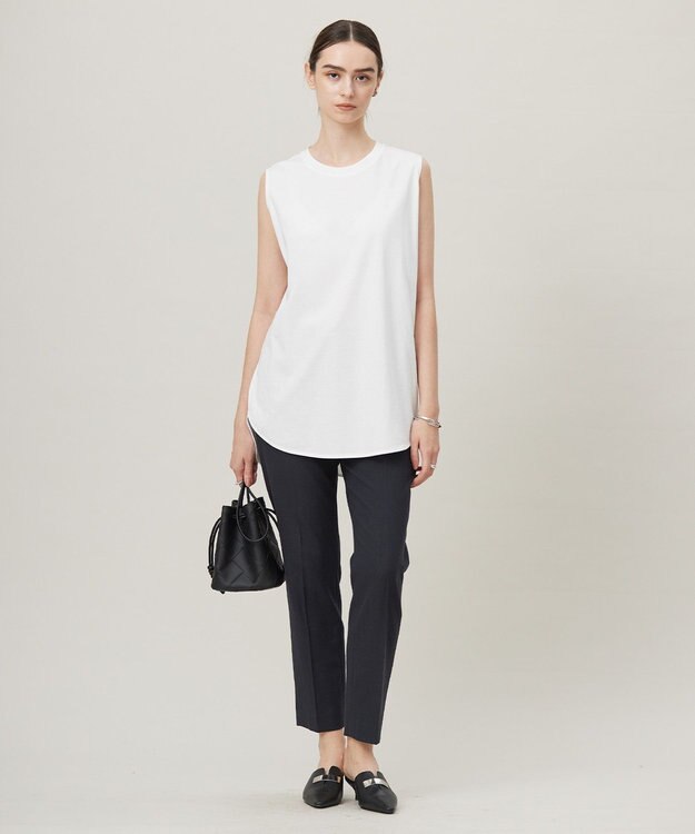 ICB 【接触冷感・UVカット・透け防止・吸水速乾・洗える】 シェルタリングドライオックス スティックパンツ ブラック系