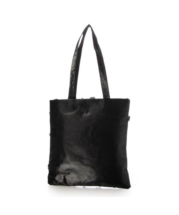 UNBILLION カシュカシュ cachechche / チュールフラワーシンプルトート ブラック