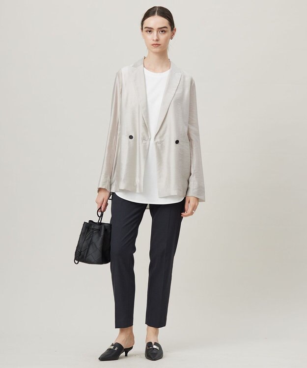 ICB L 【接触冷感・UVカット・透け防止・吸水速乾・洗える】 シェルタリングドライオックス スティックパンツ ブラック系