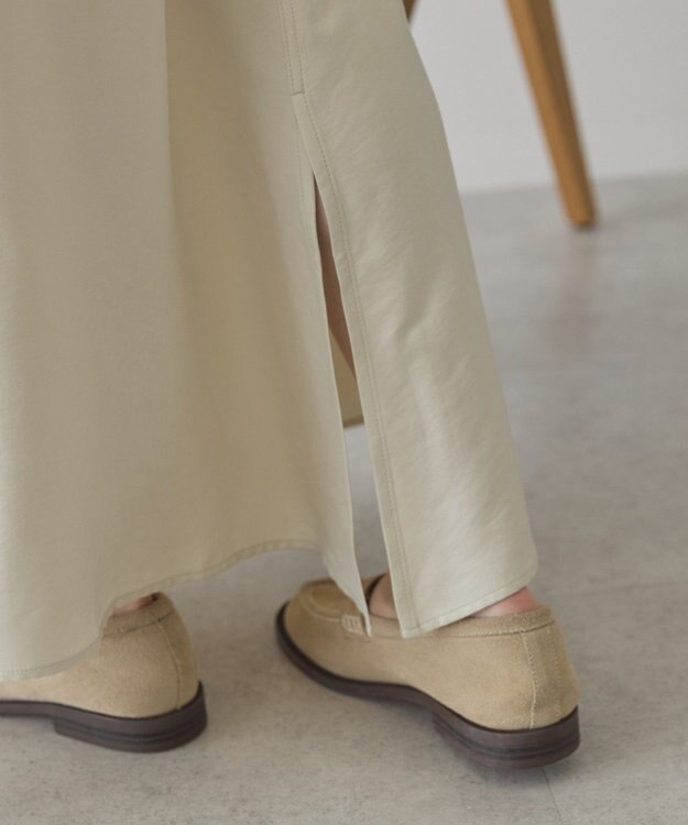 AMERICAN HOLIC 【イージーケア】サテンマーメードスカート Ivory