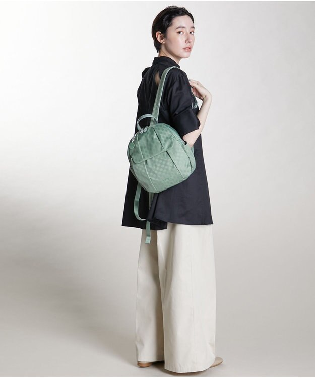 Y'SACCS 【ムック本掲載】Polka Dots リュックサック Sサイズ ライトグリーン