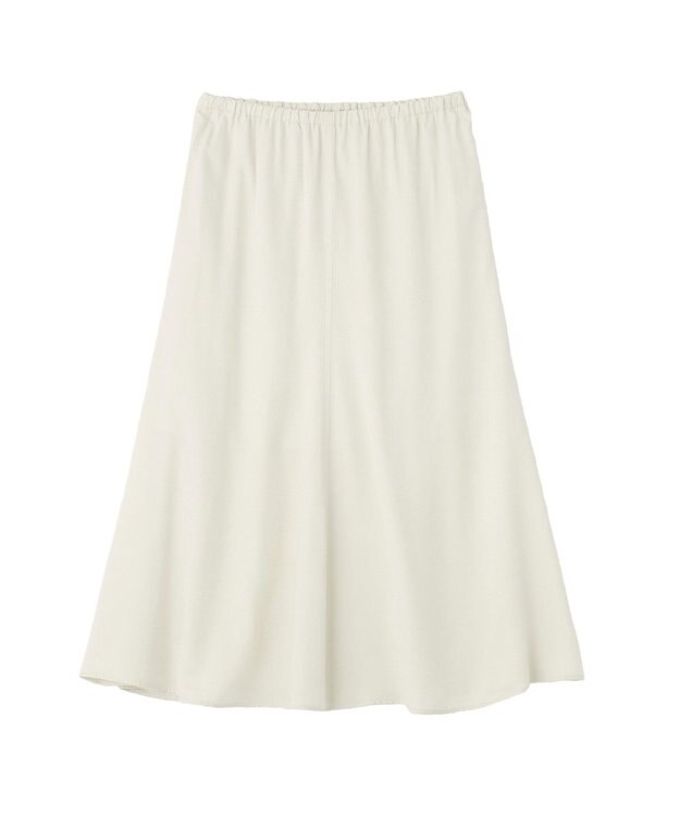 AMERICAN HOLIC 【イージーケア】サテンマーメードスカート Ivory