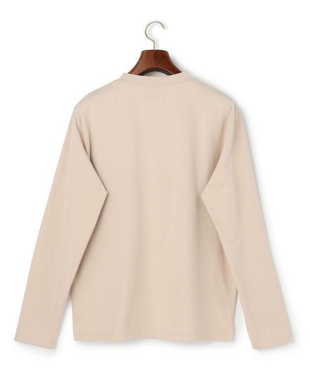 J.PRESS MEN 【WEB・一部店舗限定】サッカーロングスリーブ Tシャツ ベージュ系