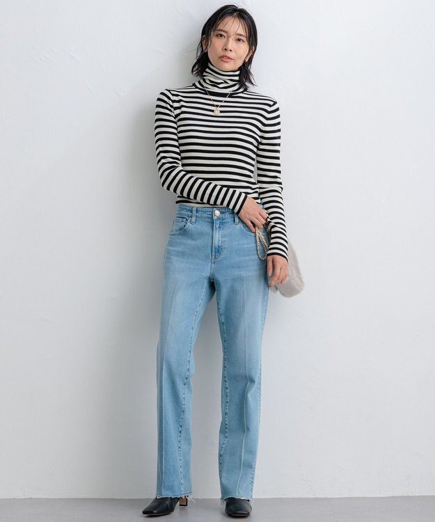 23区 【RED CARD TOKYO×23区】デニム フレアパンツ ライトブルー