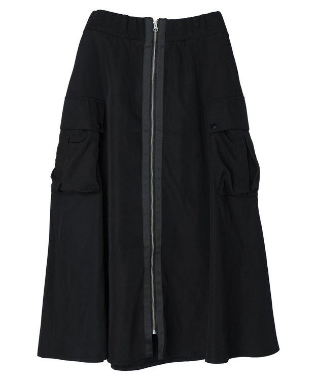 Green Parks ・ＳＵＧＡＲ　ＳＰＯＯＮ　ミリタリーフレアスカート Black