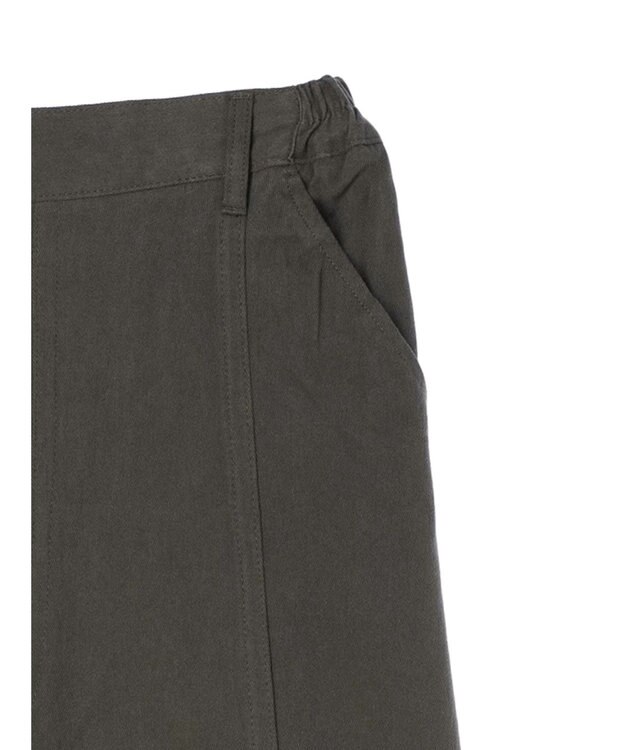 CRAFT STANDARD BOUTIQUE 綿ピーチカーゴスカート Charcoal Gray