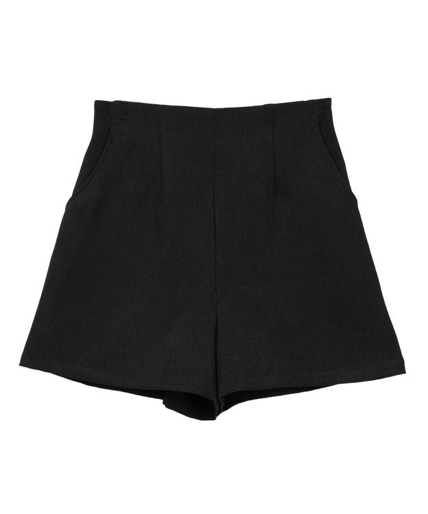 earth music&ecology バックレースアップショートパンツ Black