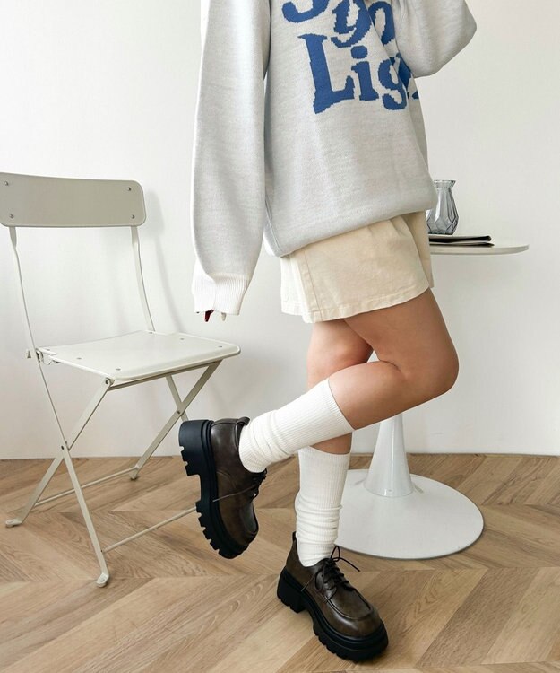 WEGO レースアップシューズ ブラウン