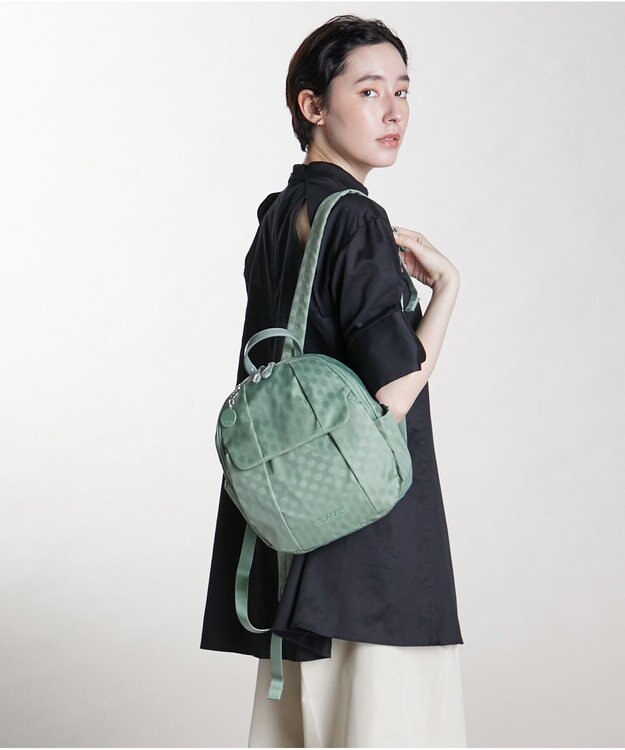 Y'SACCS 【ムック本掲載】Polka Dots リュックサック Sサイズ ライトグリーン