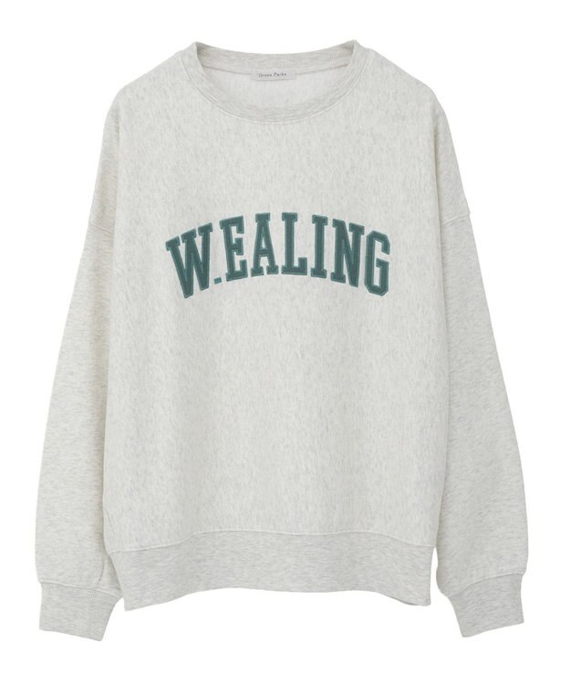 Green Parks 刺しゅうロゴ裏毛プルオーバー Oatmeal