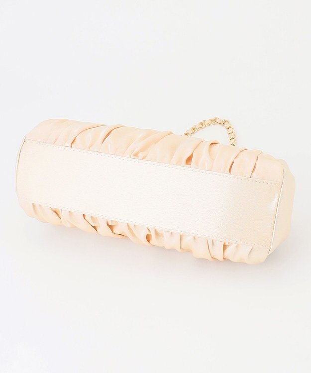 ANY SIS 【2WAY】サテンギャザーパーティ バッグ ゴールド系