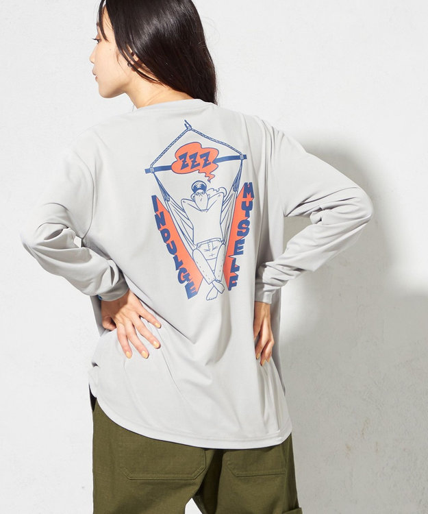 SHARE PARK LADIES 【UNISEX】UVカット アートコラボロングTシャツ〈Hammock〉（S・Mサイズ） グレー