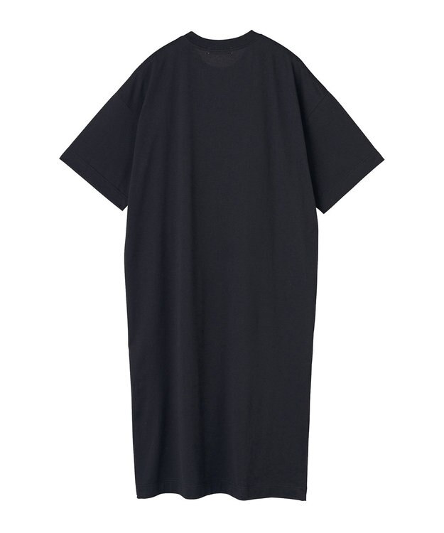 HAAG スマイルコットン SHORT SLEEVE ONEPIECE ワンピース ブラック