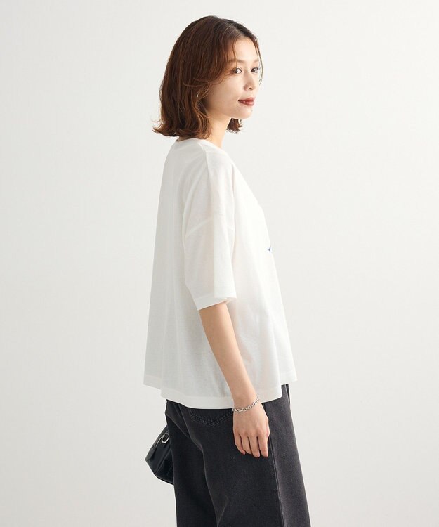 Green Parks アソートロゴ切替Ｔシャツ Off White