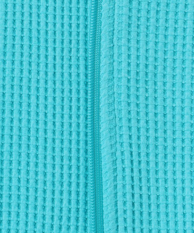 23区GOLF 【WOMEN】【UVケア】テクニカルワッフル フーディ ターコイズブルー系